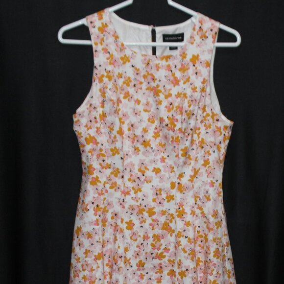 Liz Claiborne Sleeveless Floral A-line Sundress - Picture 15 of 16